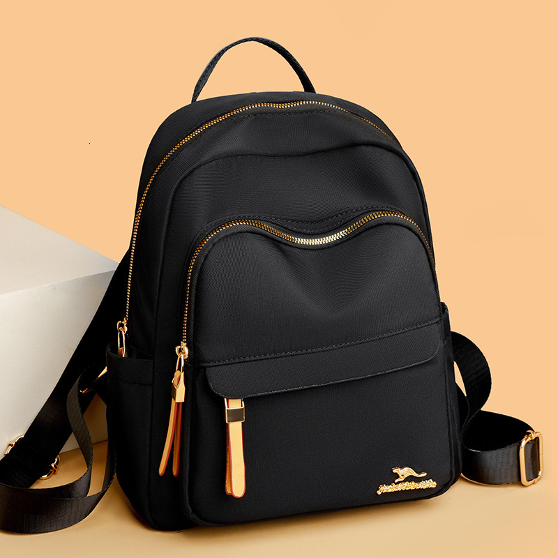 2025 Summer New Women's Backpack Women's New Fashion Nylon Leisure Travel Laptop Backpack New Designer Luxury Bag Summer New Solid Color Des