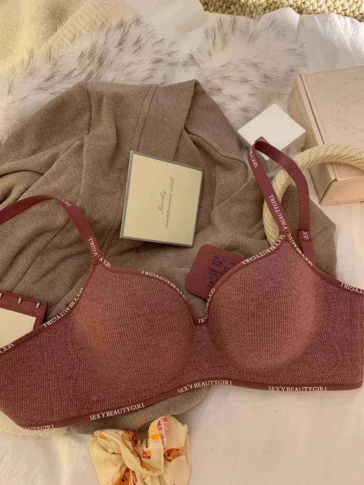 Yuqi AA Cup Push-Up Bra Padded Round-Cup Anti-Sag Side-Support Womens Small Chest Underwear Comfort Fit Padded Round-Cup Z250730