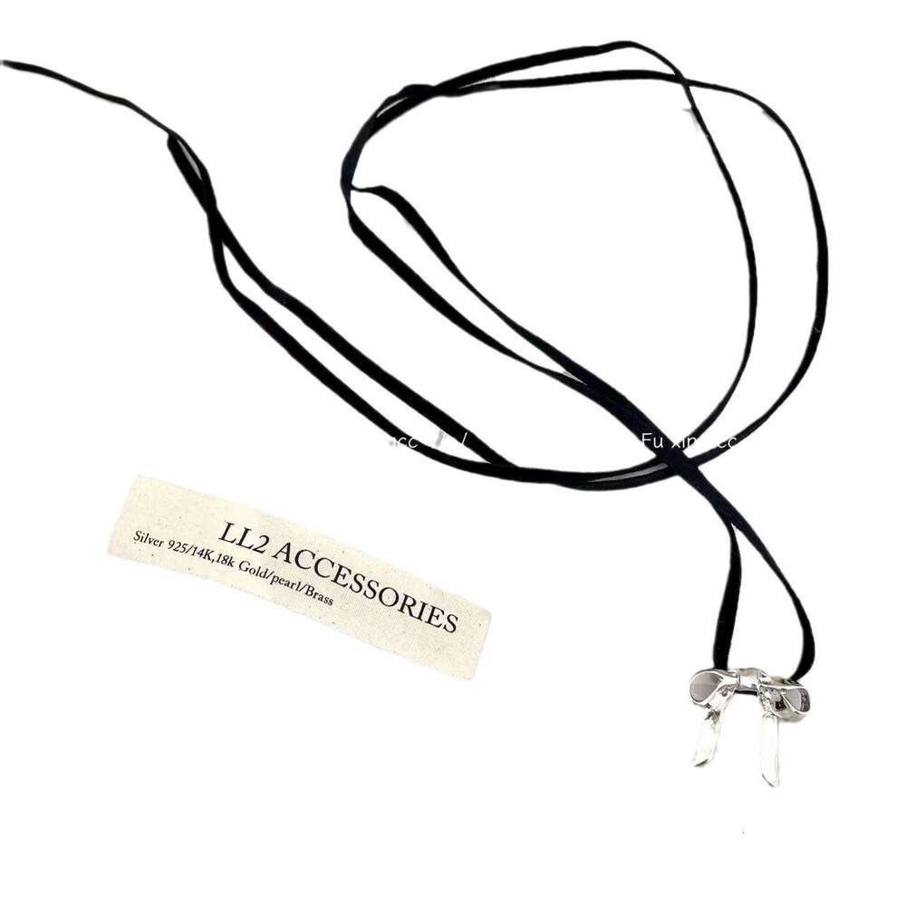 Minimalist Metal Bow Fashion High-end Tie Multi-wear Clavicle Chain Personality Versatile Choker Necklace d11