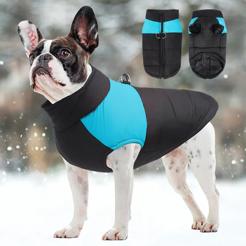 Pet Waterproof Warm Large Dog Vest Cat Puppy Ski Coats Padded Winter Warm Dog Clothes Waterproof Pet Vest Zipper Jacket 250729