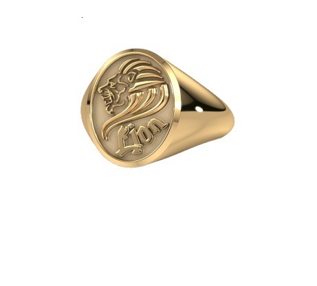 New Fashion Versatile Pattern Letter Oval Unisex Ring