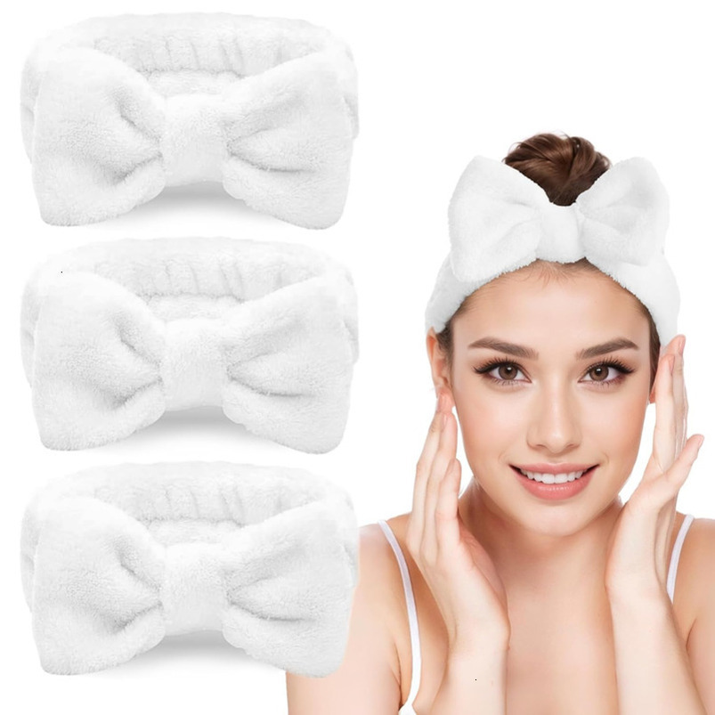 LADES Soft Skincare Adjustable, Comfortable & Stretchy Fabric, Cute Patterns Makeup, Facial Non-Slip, Headband for Hair Control