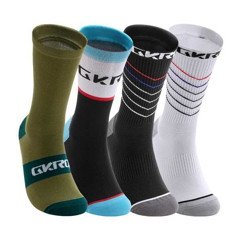 4pairs 2023 New Cycling Socks Bike Nurse Compression Road Bike Running Mtb Knee-high White Sports Funny Brand Black Z250731
