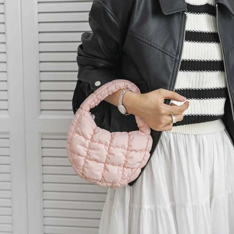 Fashion Quilted Shoulder Bags for Women Handbag Mini Cloud Pleated Bags Puffer Dumpling Bag Tote Y250730