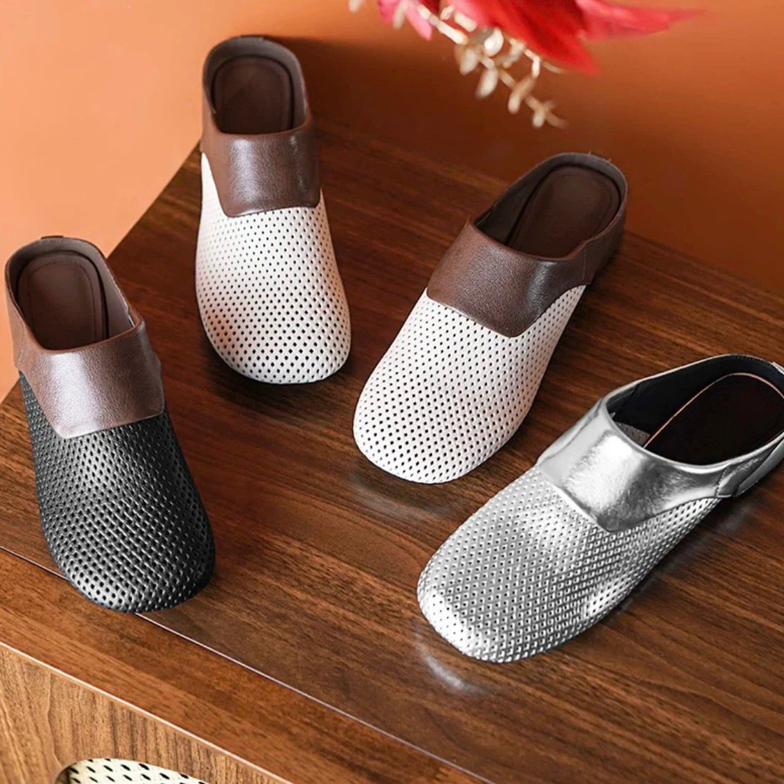 designer sandals summer slides casual low heels slippers fashion daily womens sliders non-slip lazy mules breathable slipper