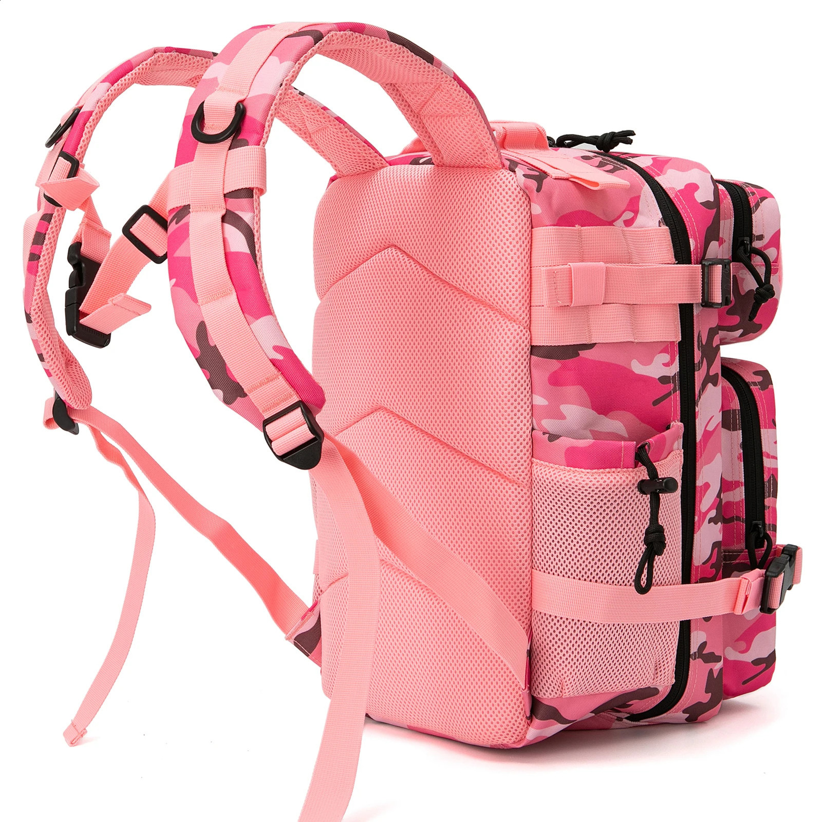 25L45L Tactical Backpack for Womenmen Outdoor Hiking Laser Cut Molle Daypack School Bag Gym Rucksack with Dual Cup Holder 250729