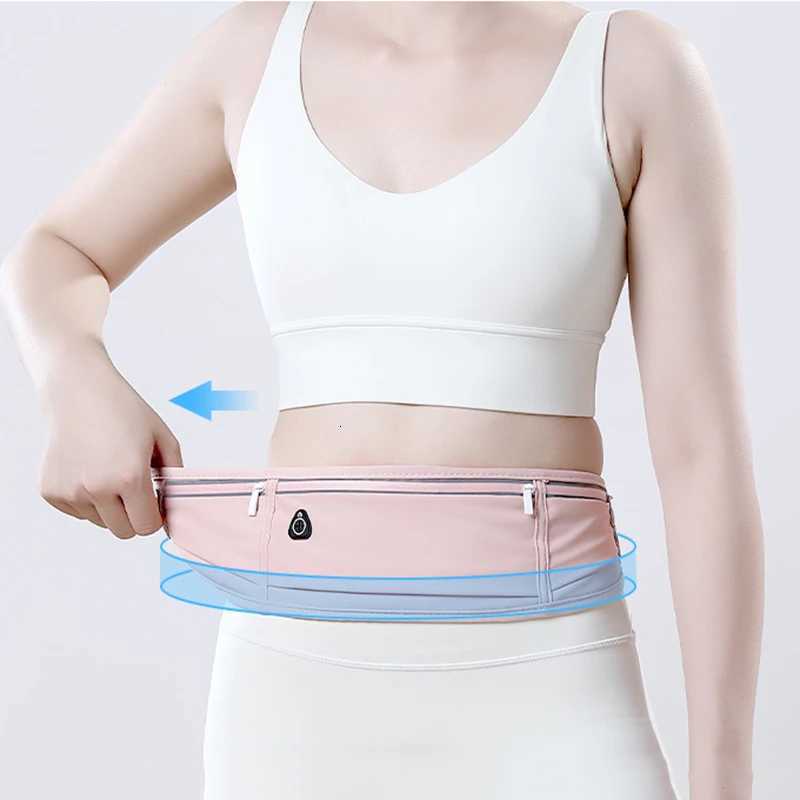 Outdoor Waterproof Invisible Running Waist Bag Sports Fanny Pack Men Women Hidden Black Gym Bags Phone Accessories Backpack G250729