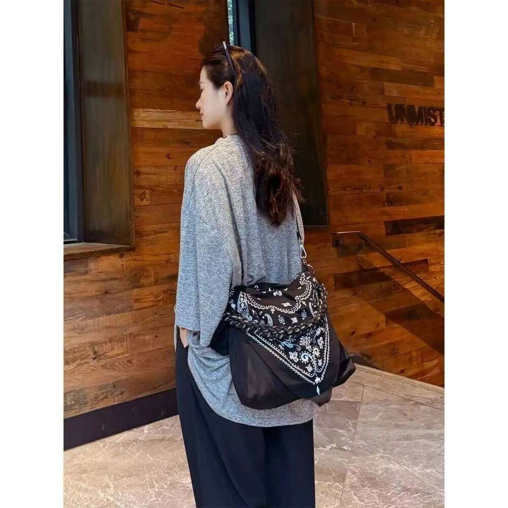 Chinese Style Bags For Women Designer Handbags Purses 2025 New In Polyester Cashew Flower Pattern Braided Strap Shoulder