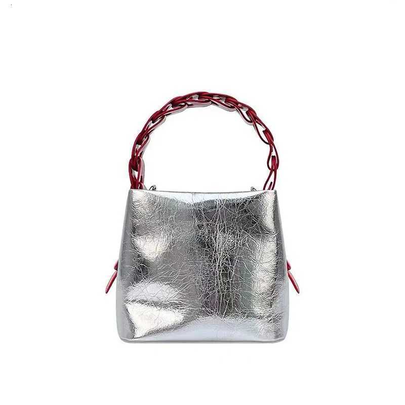 Women Handbag Soft Leather Woven Handmade Solid Large Capacity Bucket Bag Portable Shoulder Handbag Messenger Bag Clutch Y250730