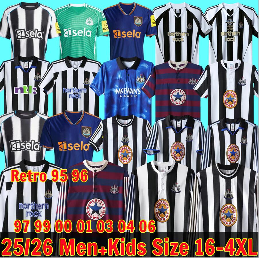 ISAK BRUNO G. newcaslte united 25 26 Retro Special Soccer Jerseys TONALI GORDON 2025 football shirt JOELINTON LIVRAMENTO NUFC jersey Men Kids kit Pre Match Kit