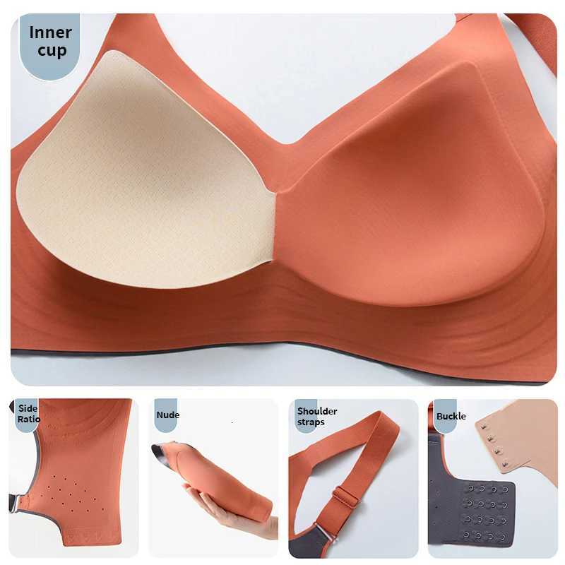 LERVANLA 2192 Bra For Women Thin Summer Bra Push-up Traceless Big Large Size Sports Bra Anti-sagging Breathable and Comfortable Z250730