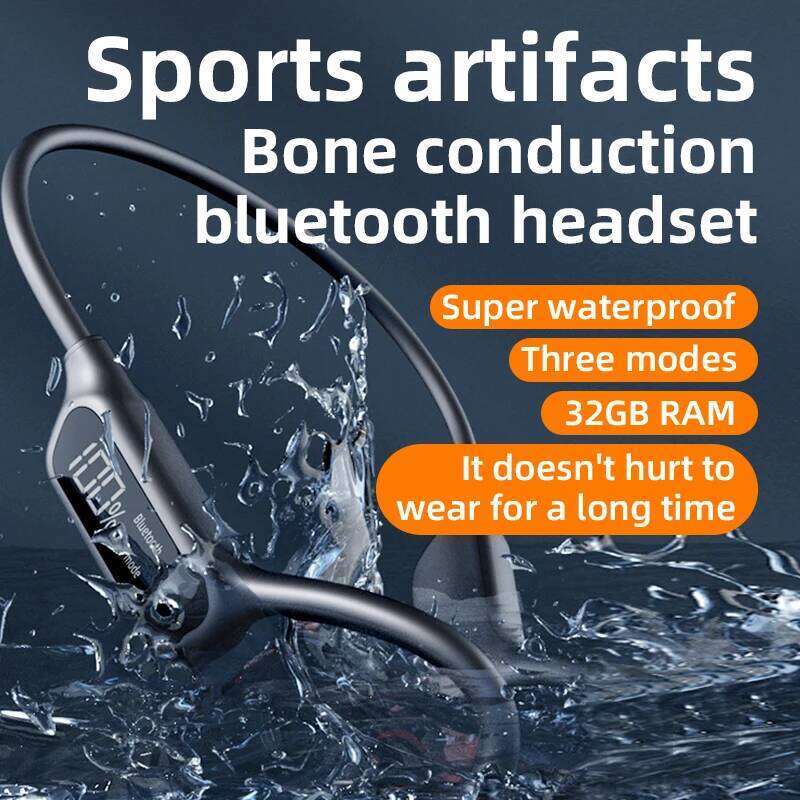 Designer Brand Niche X IPX Waterproof Swimming Bone Conduction Bluetooth MP Player HIFI Bass Music Popular Wireless Sports Headphones