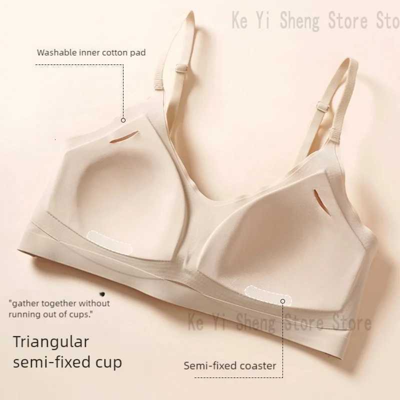 Womens bra seamless underwear large busts small busts gathering thin semi-fixed cup beautiful back bra sexy Z250730