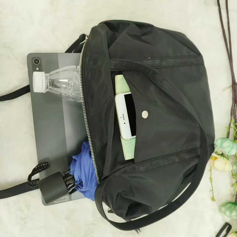 Nylon Women Barrel Shaped Shoulder Bag Student Commuter Daily Korean Style Handle Bag Summer Upscale Sweatproof Underarm Bag Y250730
