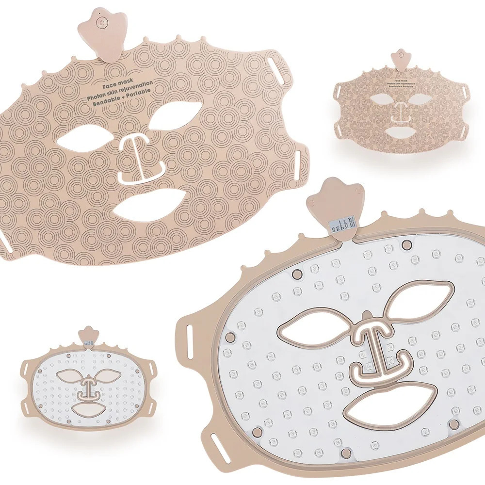 7 Colors Pon Silicone Face LED Mask 3D Beauty Mask Red Light Skin Care Skin Wireless Use 250729