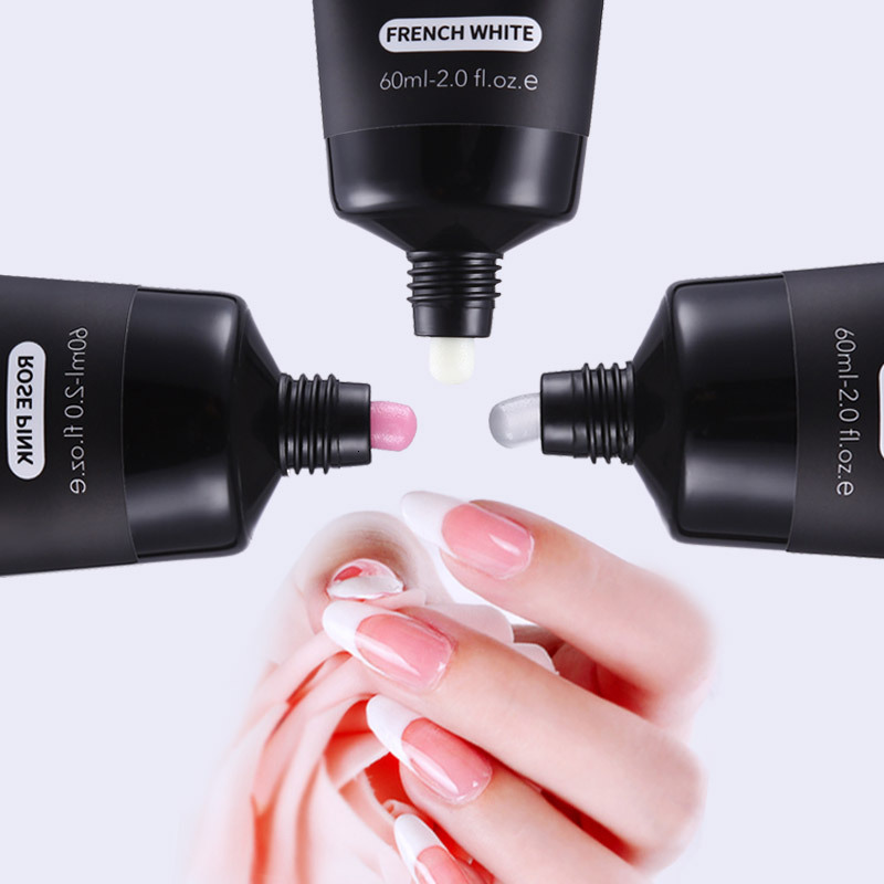 60ml 60g Builder UV Led Acrylgel Nails Extensions Acrylic Pink White Clear Gel Acrylatic Cover