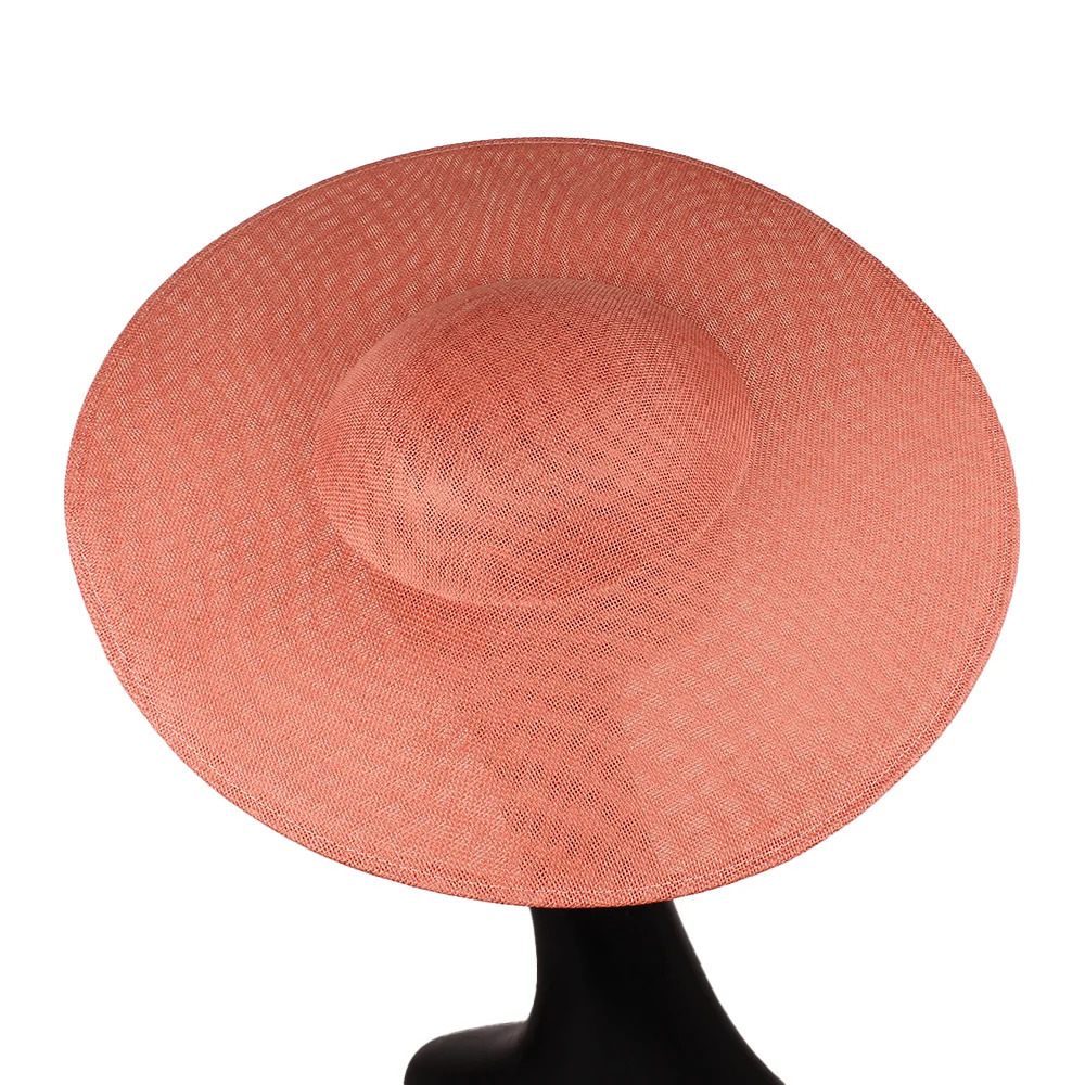 Big Top Hat 40 CM Size Women Party Dinner Deby Cocktail Ladies Chapeau Cap Bride Wedding Fascinators Base DIY Hair Accessores 250729