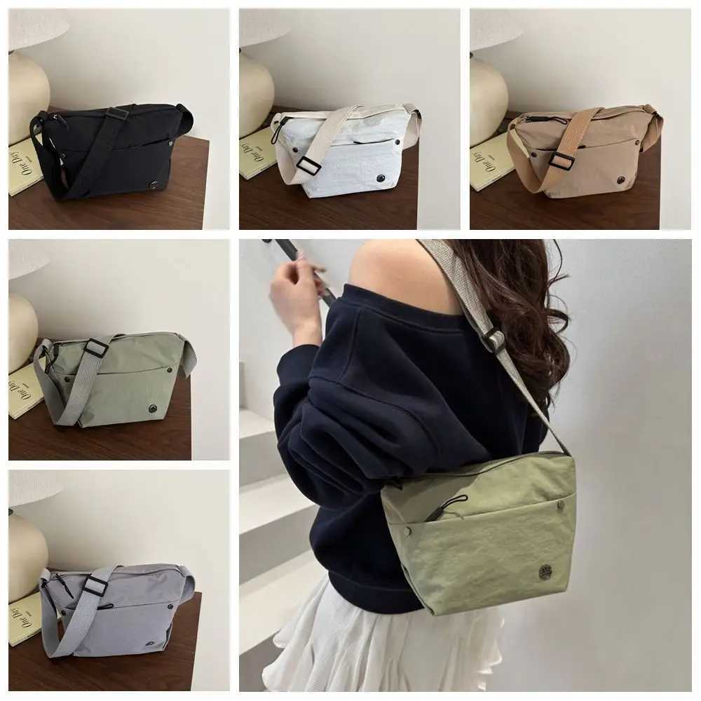 Mini Quick-dry Nylon Shoulder Bag Portable Pendant Men Crossbody Bag Solid Color Korean Style Mobile Phone Pack Daily Y250730