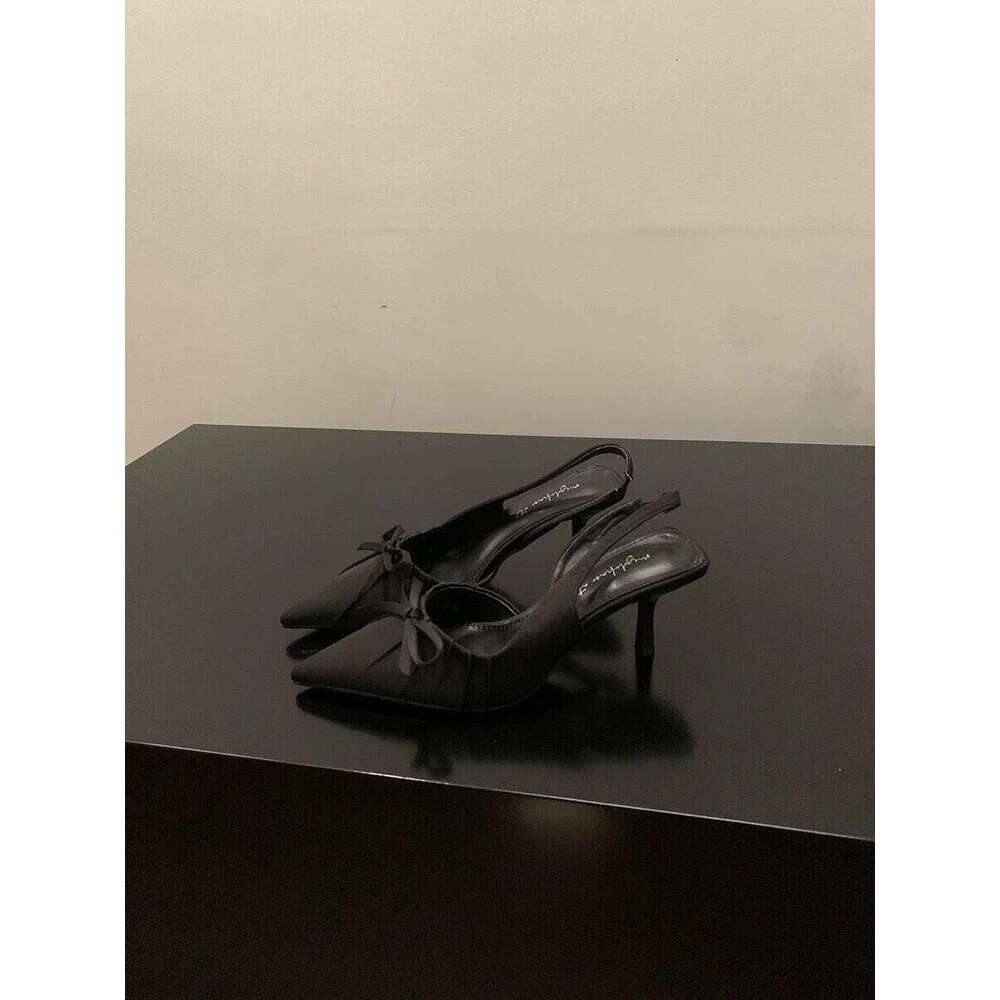 Summer designer shoes designer Slip On High Heel Women Sandals Fashion Butterfly-knot Singbacks Pumps Stripper Party Female Sandalias