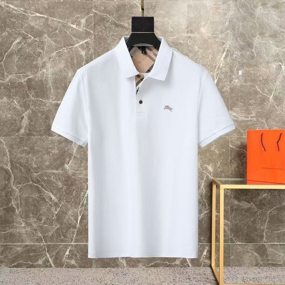 Men's Polos High End 100% Cotton Short Sleeve T-shirt Lapel Top Summer Designer Brand Embroidery Fashion Casual Polo Shirt M-4XL ss
