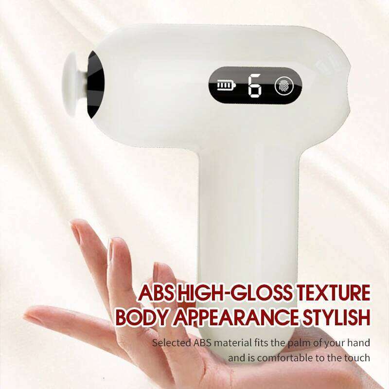 Mini Portable Impact Muscle Gun LCD Touch Screen Body Massage Exercise Athlete Relaxation Slimming Shaping Massager