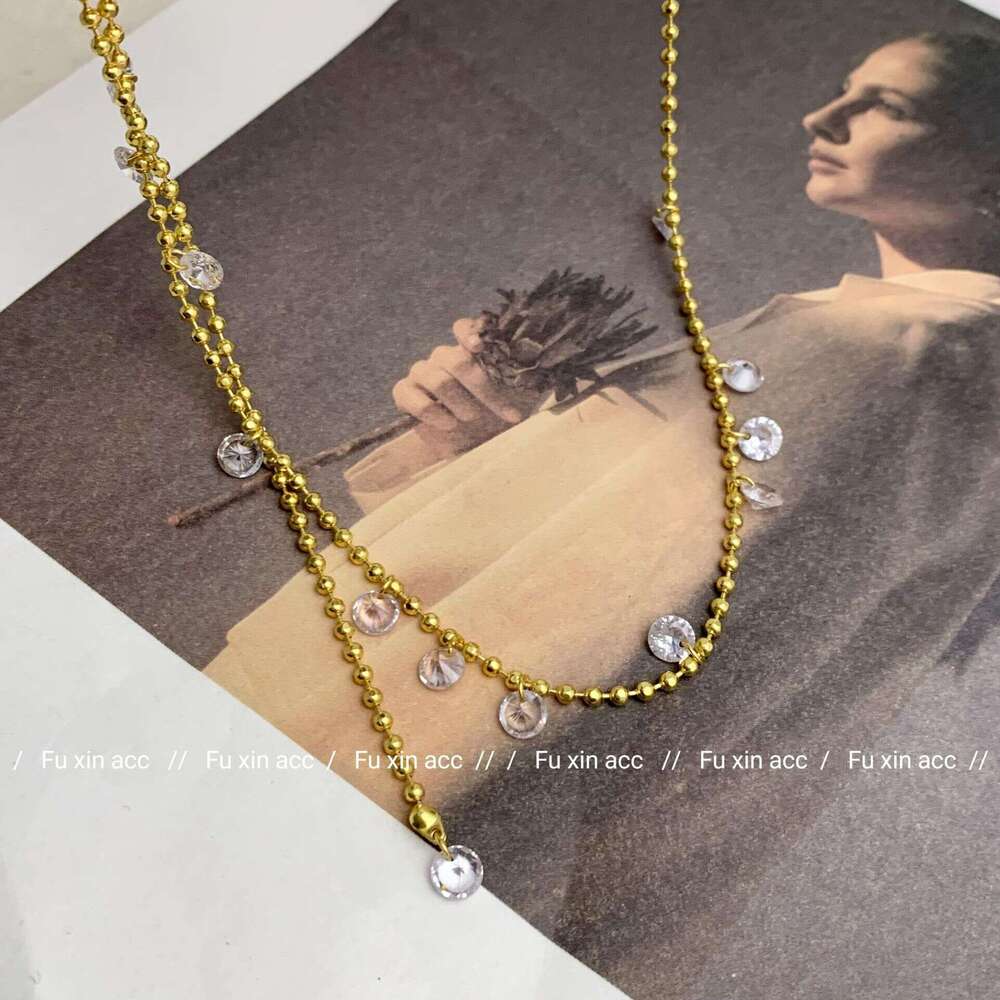 Heart Pendant Vintage Noble Multi-layer Elegant Versatile Collarbone Chain Double-layer Stacking Light Women's Necklace c2a