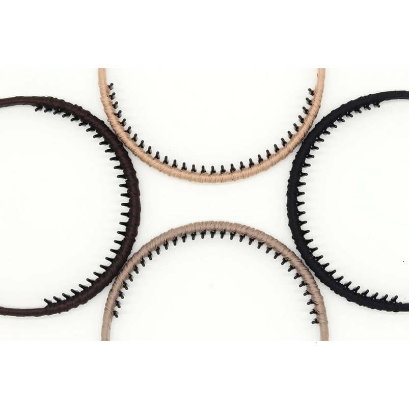 JOBAND 4pcs Hairbands for Women, Non-Slip Zig Zag Headbands, Adjustable Teeth Comb Hair Hoop, Daily Use, Yoga, Spa, Parties, Resin Cotton Blend