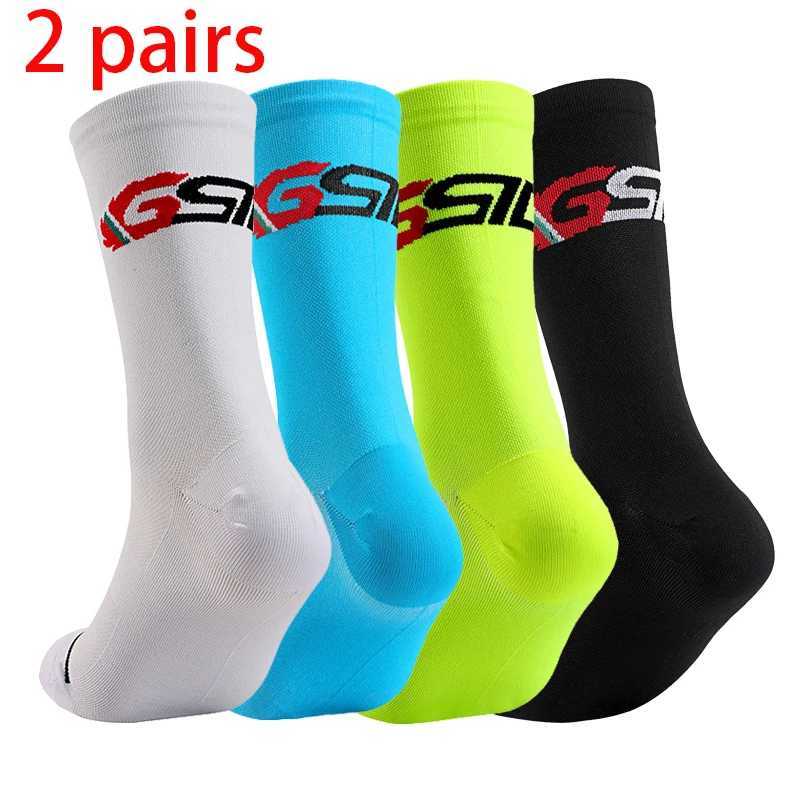 2 Pairs Bike Socks Men Nurse Compression Cycling For Women MTB Guard Socks Stockings Sport Grip Barre Socks Z250731