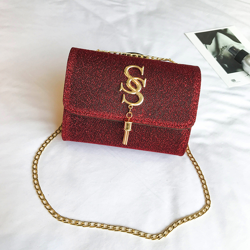 Designer Bag Trendy Women's Bag 2025 New Luxury Bag Small Bag Women's Fashion Korean Version Double S Chain Women's Crossbody Bag Cross