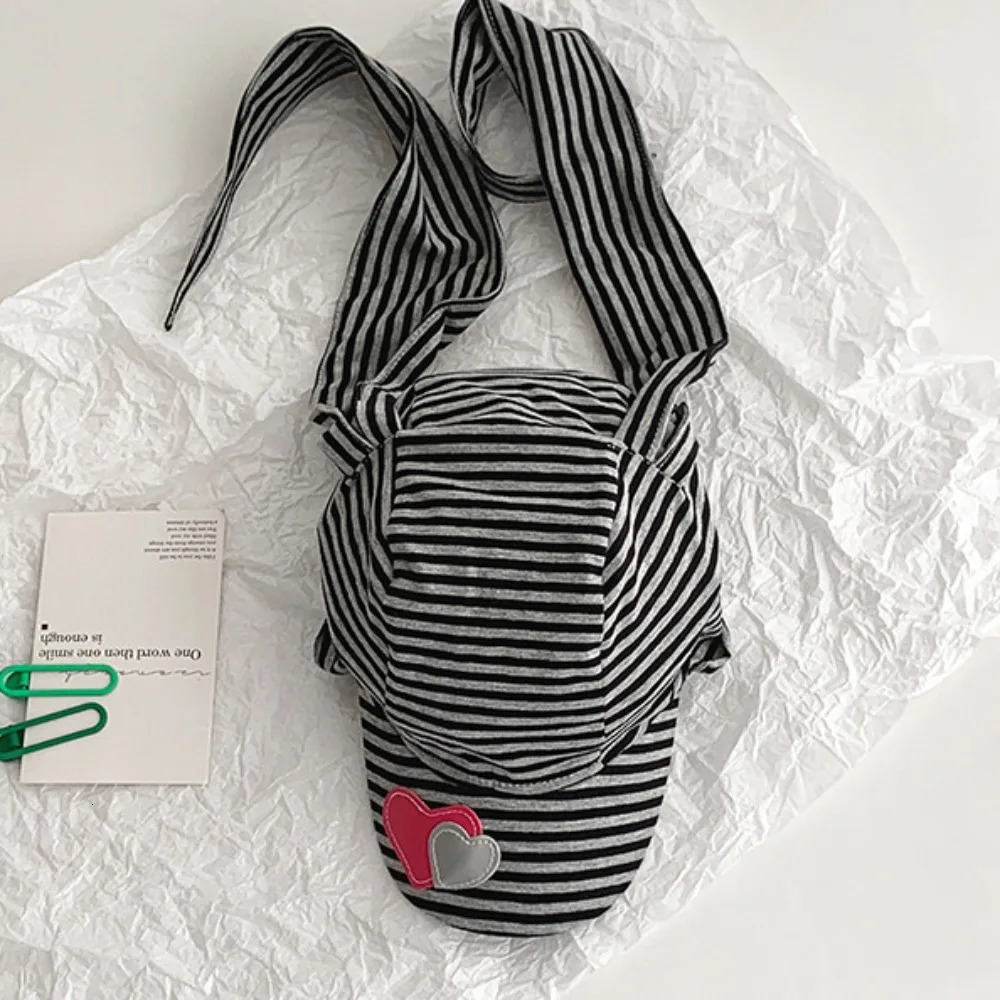 Fashion Rabbit Bunny Ears Baseball Cap Y2K Sunscreen Lop Ear Cap Punk Peaked Heart Stripe Hat Girl 250730