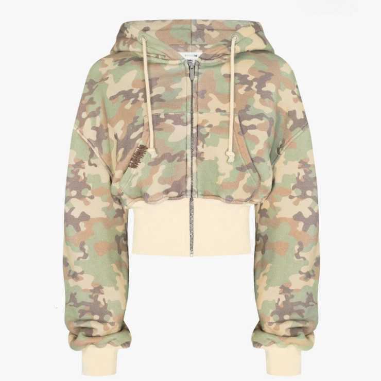 Fashion Y2K Sportswear Two Piece Suit Womens Hip Hop Pink Camouflage Short Waist Hugging Slim Hoodie Casual Loose Sports Pants XJ250731