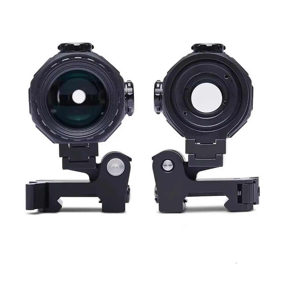33 43 45 Sight Fixed 3X 5X Magnifier Scope With Switch to Side Quick Detachable QD Mount For Airsoft Hunting R250730