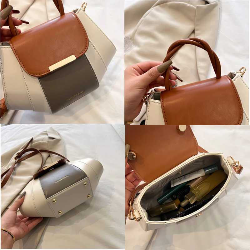 High Quality Soft Leather Handbag Women Purses Female Bag Designer Patchwork Ladies Shoulder Crossbody Bag Sac A Main New Y250730