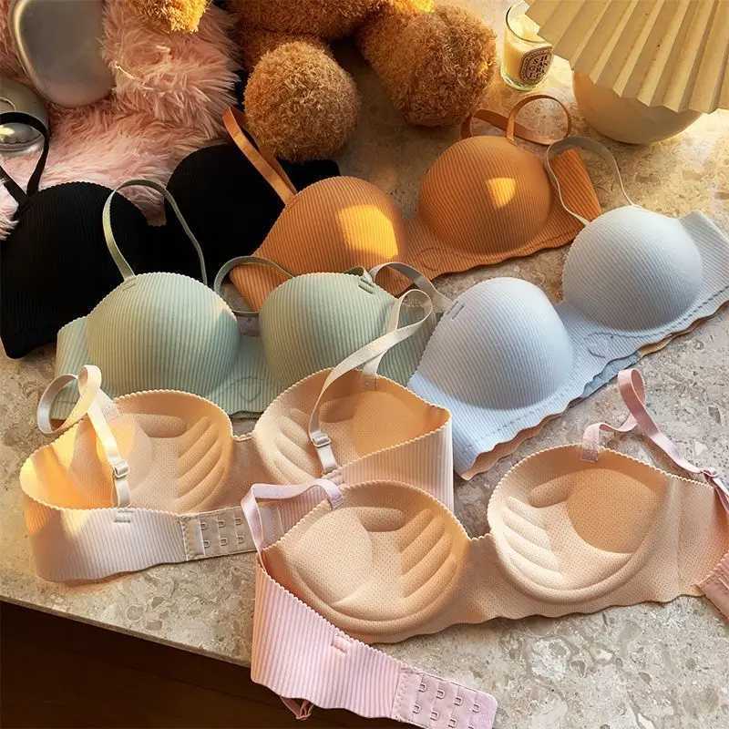 Women Seamless Bra Sexy Wireless Underwear No Steel Ring Push Up Breathable Bralette 3/4 Cup Womens Gathered Bra Lingerie Z250730