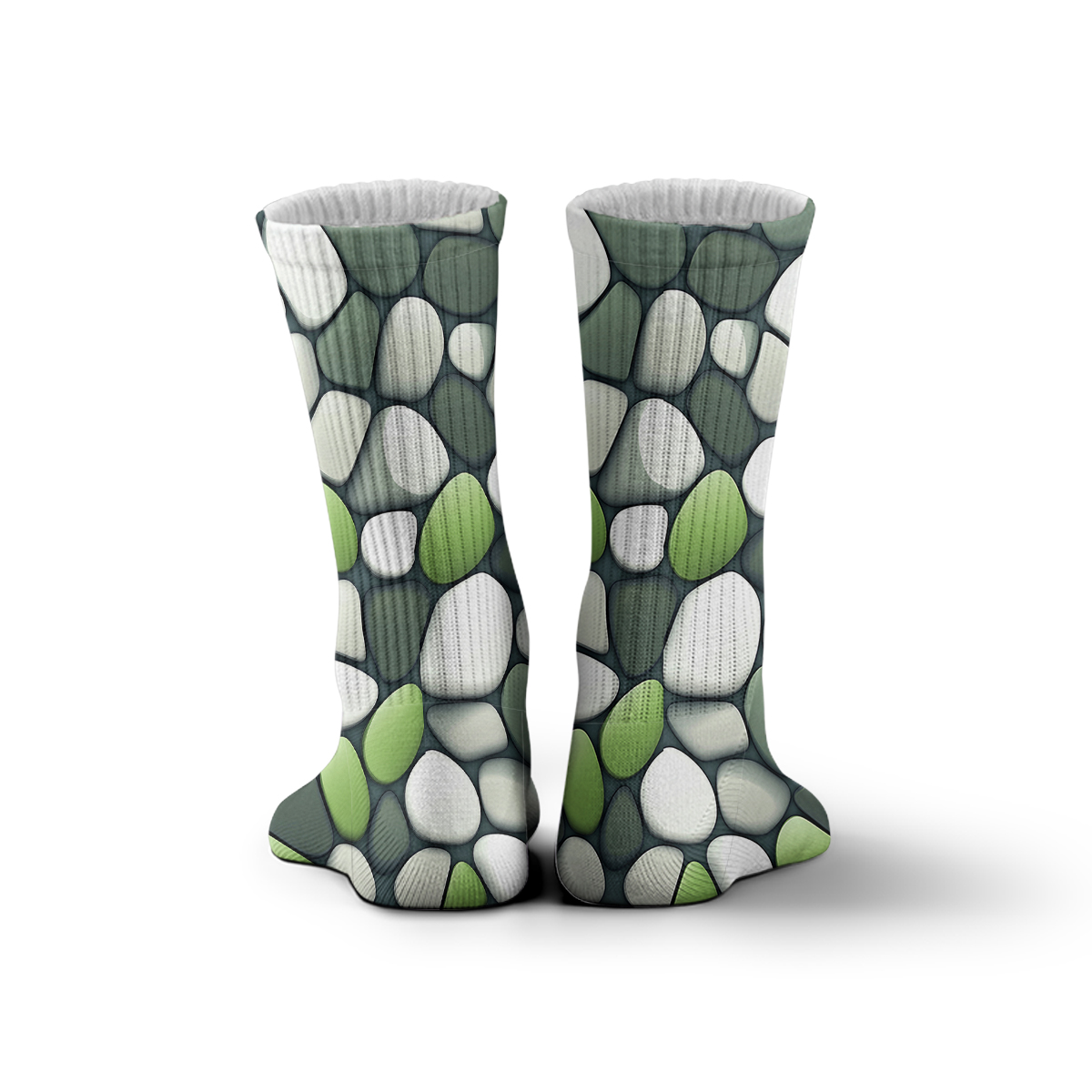 Nature - Inspired Stone Pattern Unisex Tube Designer SocksC120