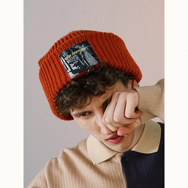 Winter Beanie Hat for Women Men Winter Hat Knitted winter Skullies Hat Unisex Ladies Warm Bonnet Cap Korean Trendy oversized hat 250730