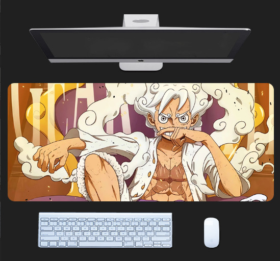 bilibili Anime O-ONE Luffy P-Gear 5 Mousepad Office Large Small Mat PC Computer Keyboard Mats Rubber Anti-Slip Mice Mat