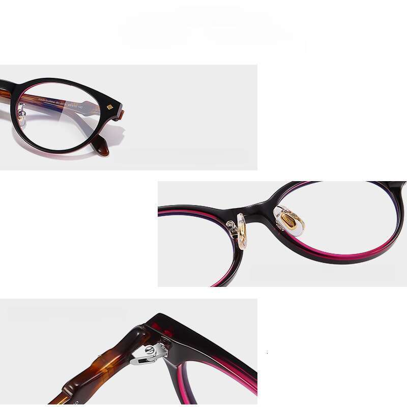 DHcollections Retro Cat-Eye Glasses with Butterfly Temples Blue Light Blocking, Prescription-Ready Acetate Frame for Women (Small Face Friendly)