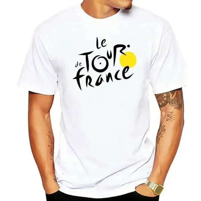 2025 New Summer Le Tour De FranceS T-shirt Sweatshirt with Garland Printing, French Bicycle, Unisex T-shirt, Loose Sports Top