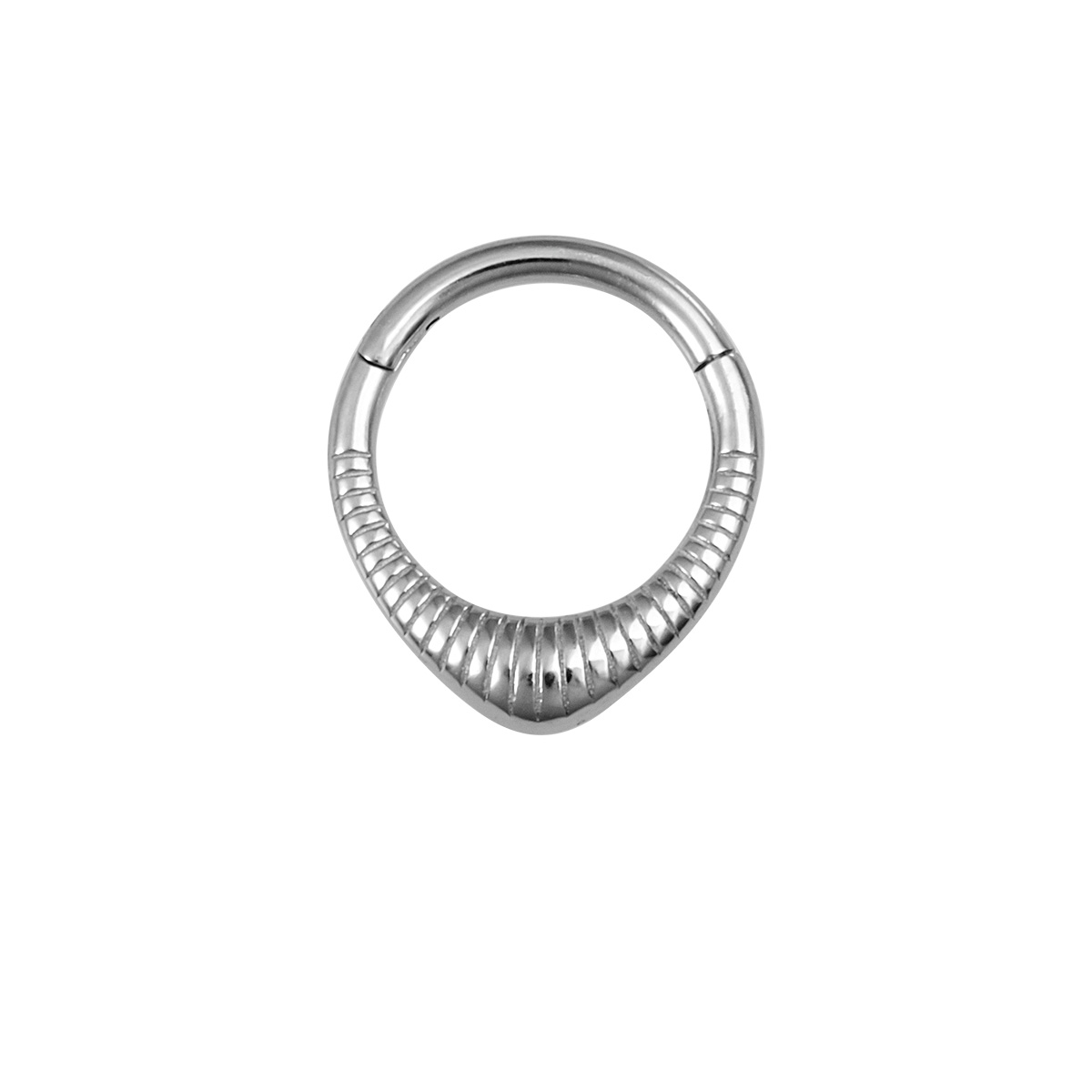 Fang Fang stainless steel zircon hinge nose ring, human puncture jewelry, ear bone ring wholesale
