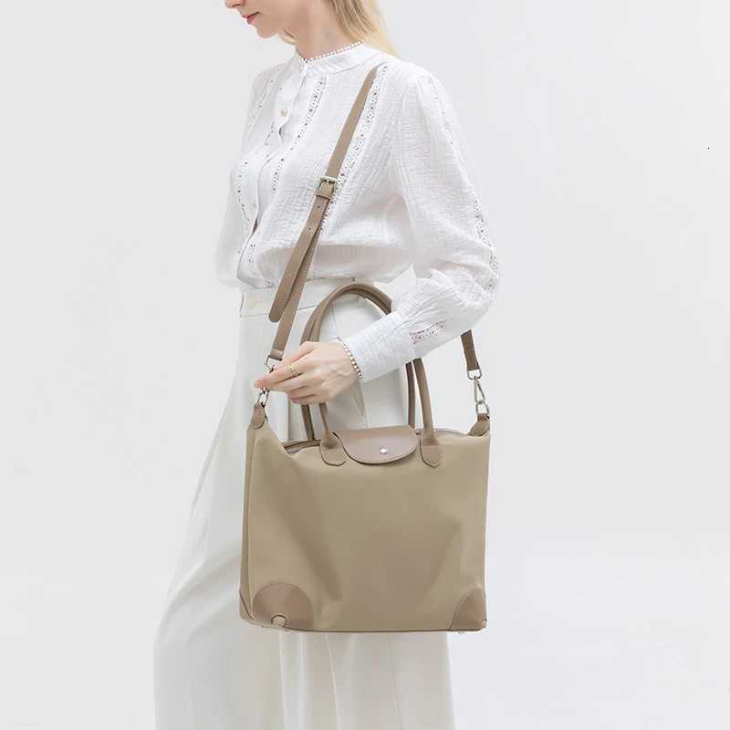 Womens Tote Bag Large Capacity Waterproof Oxford Cloth Women Shoulder Bag Designer Crossbody Bags Foldable Handbags Y250730