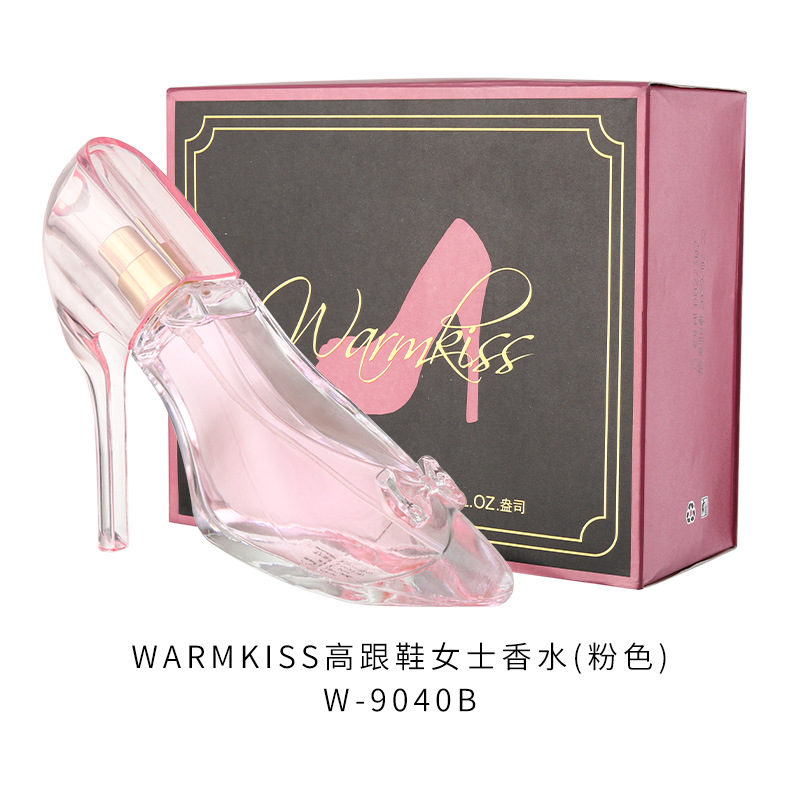 High-heeled shoes female Perfume Warmkiss Fragrance Girls 90ML Lady Spray Cologne Eau De Parfum Pink Bottle Long Lasting good smell fast shipping