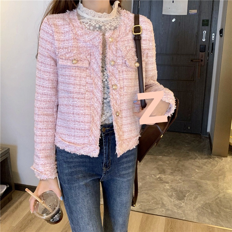 Outfits For Woman Tweed Elegance Classic French Chic French socialite tweed short chan-style coat 2025 autumn/Winter elegant and slimming cardigan for