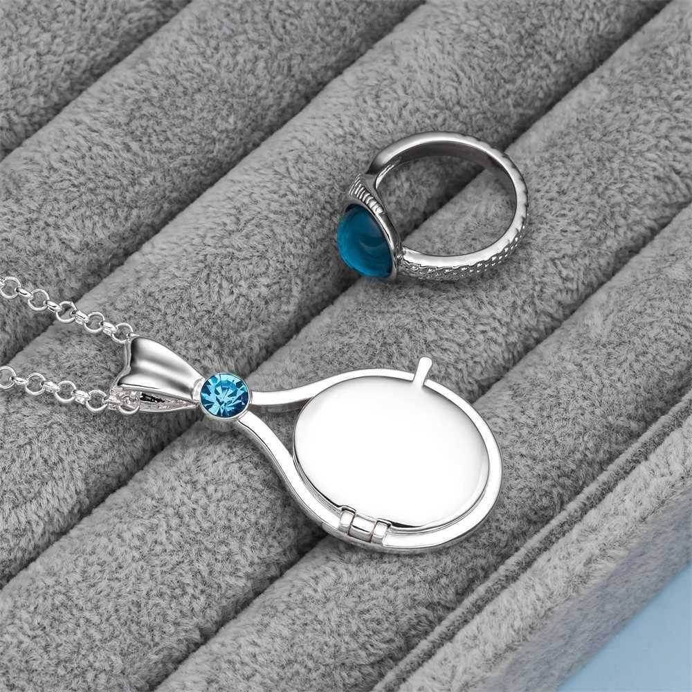 Classic TV Drama Mako Mermaid Ring Retro Luxurious Inlay Crystal Jewelry for Island of Secrets Movie Fans Accessories Gift y250730