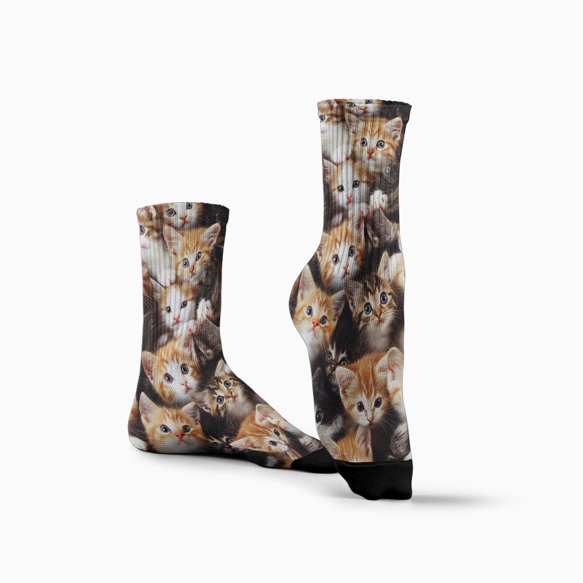 Cute Kitten Collage Unisex Tube Designer Designer Socks C134