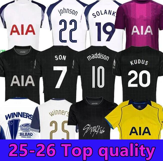 25/26 Tottenha soccer jerseys MADDISON home away 3rd BISSOUMA KULUSEVSKI UDOGIE LUCAS DELE VAN DE VEN SON ROMERO RICHARLISON 2024 2025 Football shirt