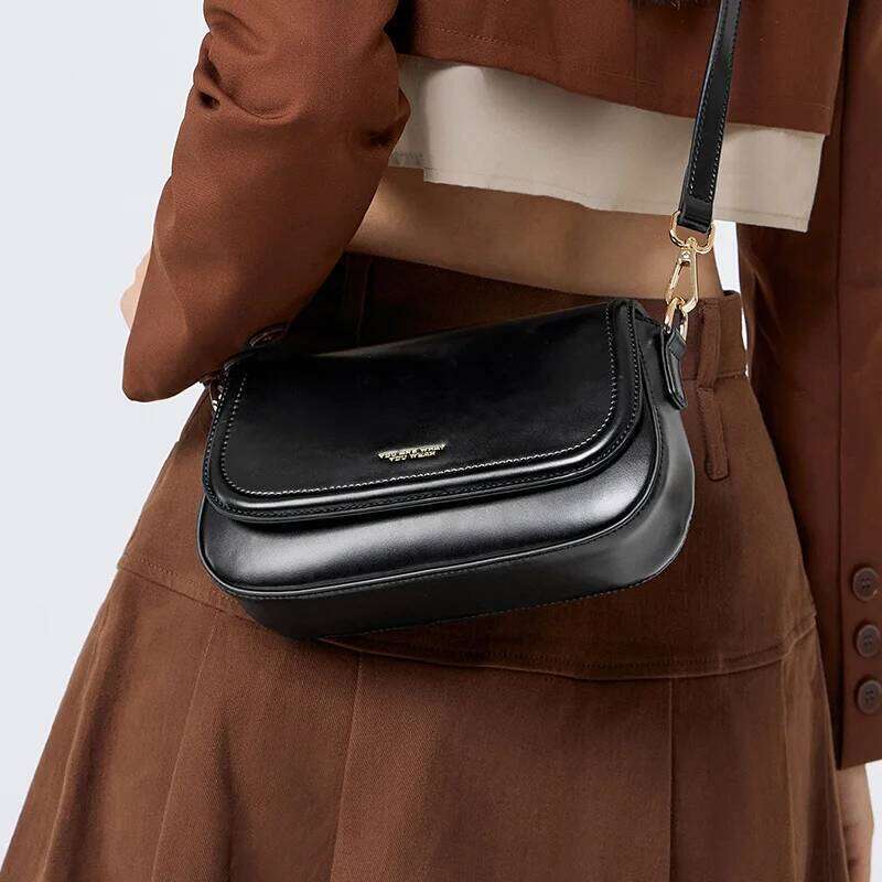 Semir Crossbody Women Outing Fashionable Small Square Lettering Printed Handbag Commuting Bag