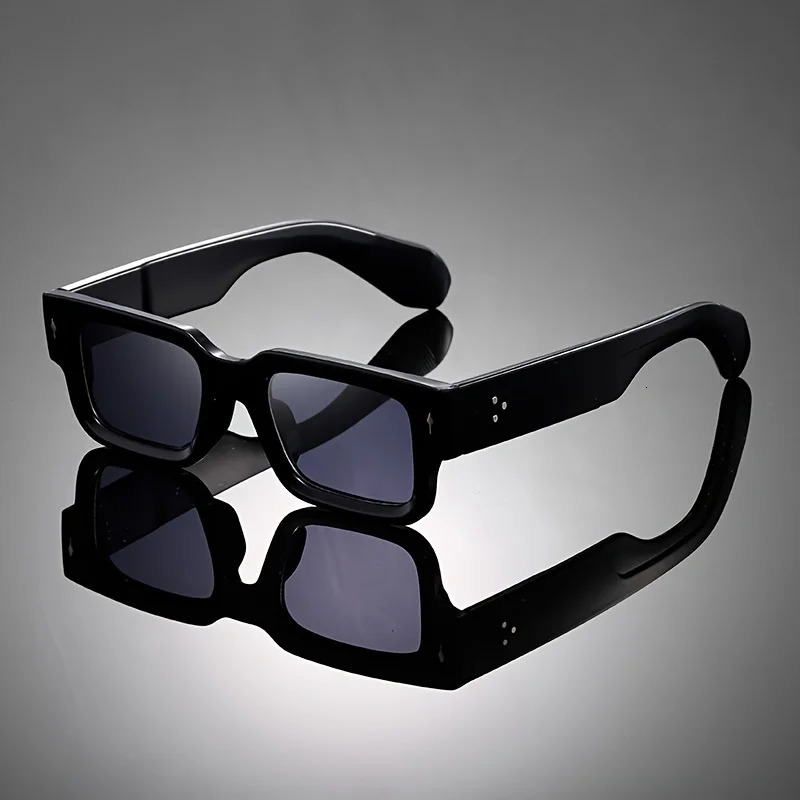 Vintage Style Square Sunglasses Men UV400 Shade Sun Glasses Desgin Y2K Plasic Eyewear Accessories 250729