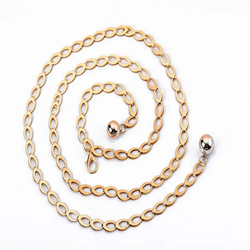 Jewelry Dress Waist Metal Chain Belts High Waist Gold Belts For Women Fashion Waistbands All-Match Belt For Party 250729