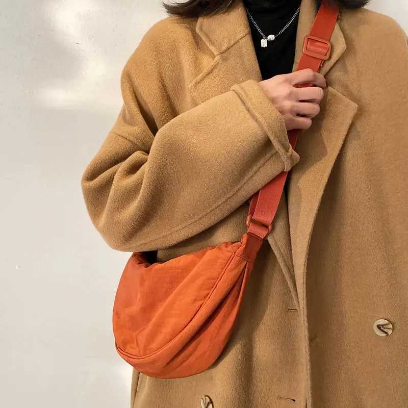 Upgraded Version Simple Design Womens Messenger Bag Nylon Hobos Small Shoulder Bags Vintage Female Purse Cloth Handbags Y250730